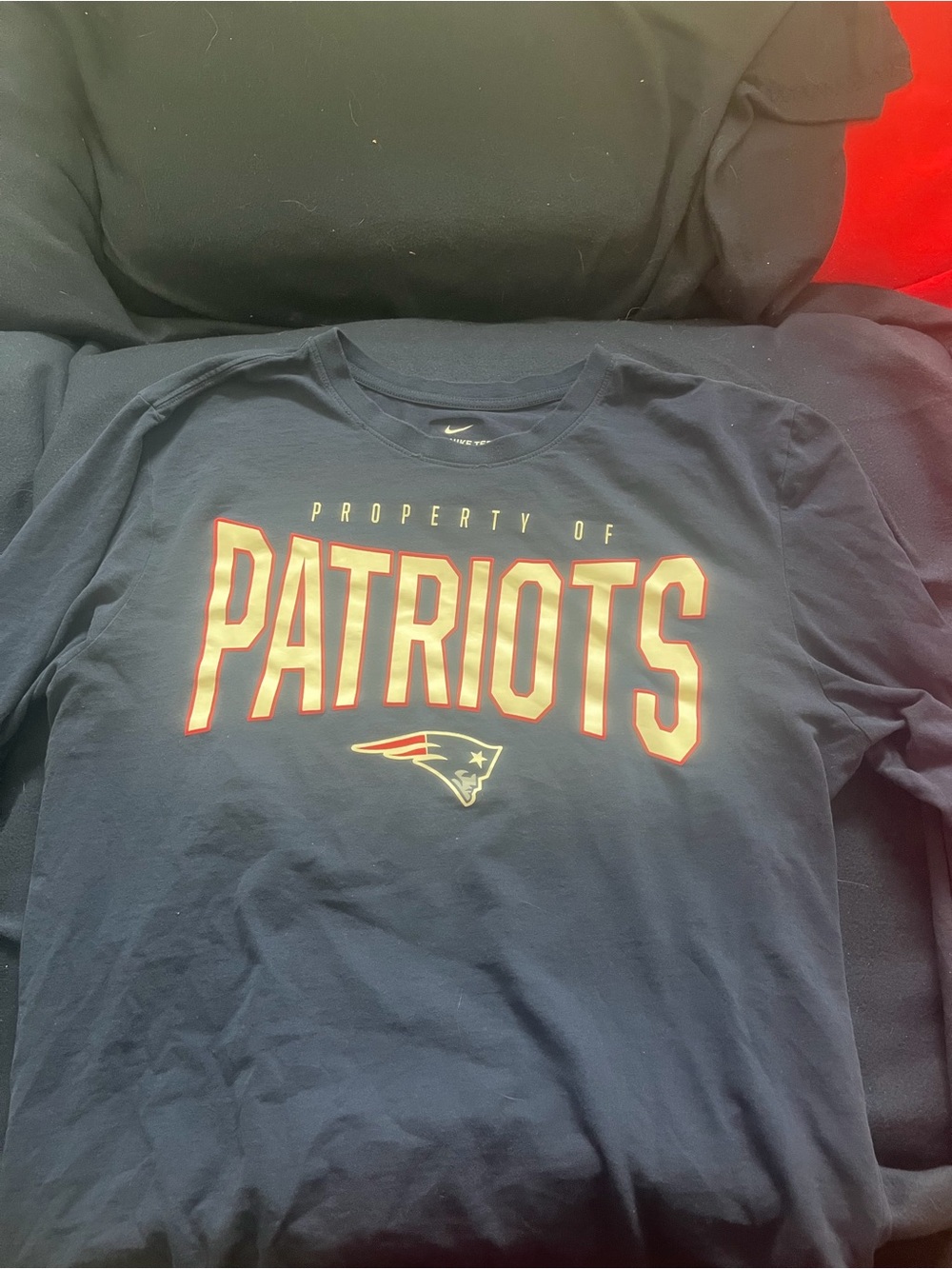 NFL PATRIOTS Nike Navy Blue Dri-FIT The Nike Tee